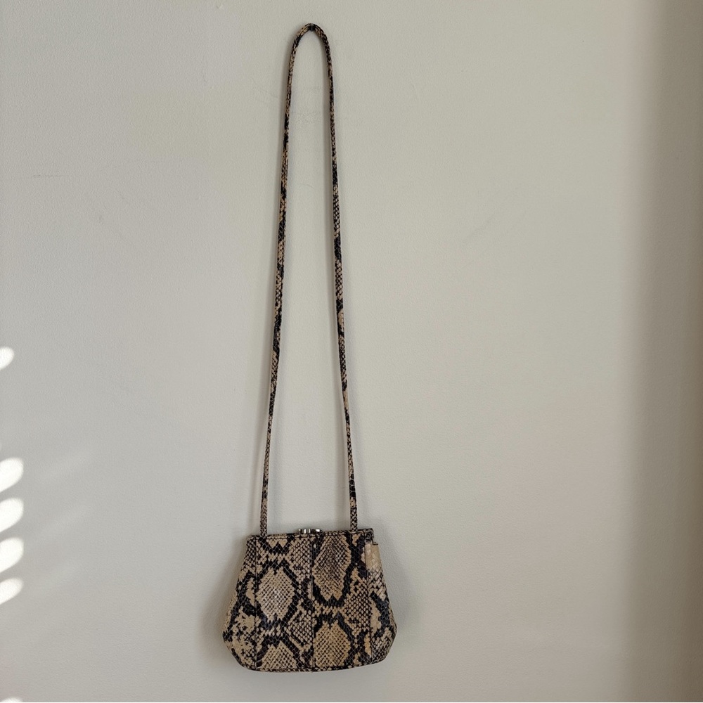 vintage Bob Mackie mini snakeskin crossbody purse